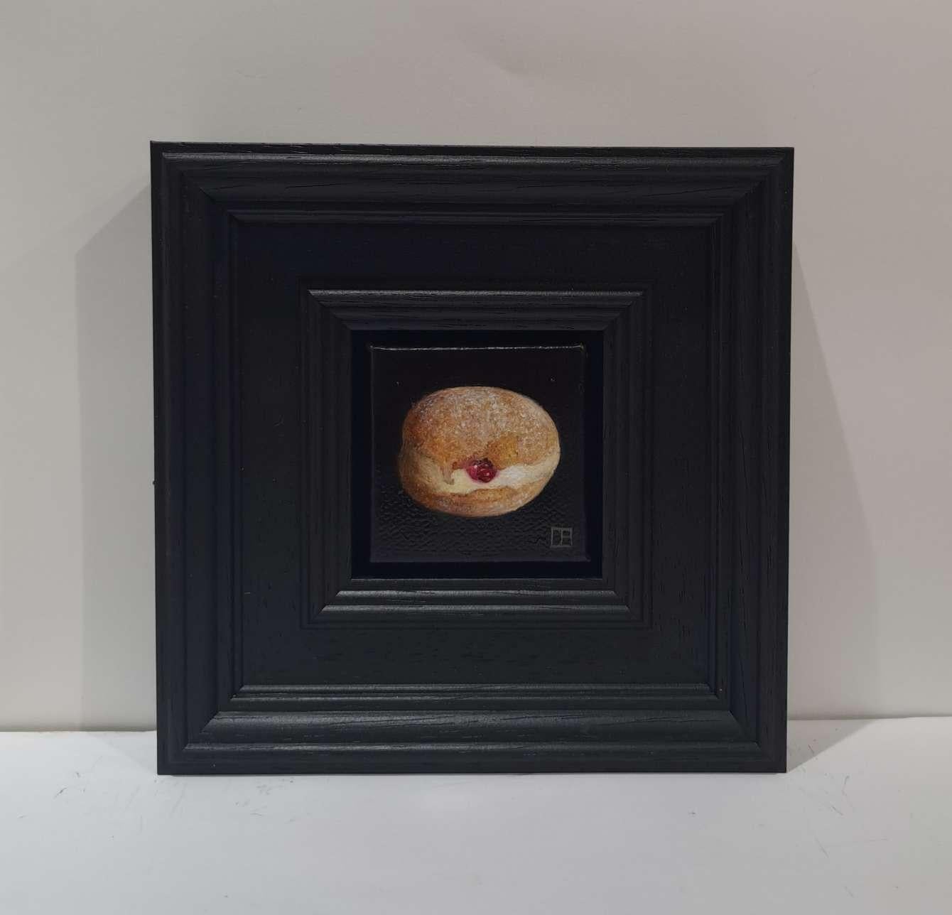 Ciambella alla marmellata Pocket Painting 2c, Natura morta, Dolce originale in vendita 1