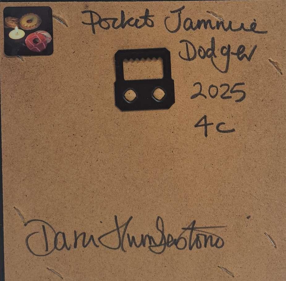 Jammie Dodger Pocket Painting 4c, original painting, still-life For Sale 2