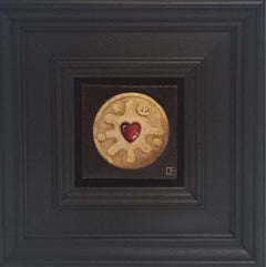 Jammie Dodger Pocket Painting 4c, pittura originale, natura morta