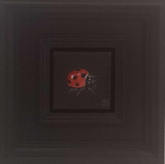 Mariquita #6 Pintura de bolsillo #6, pintura original, contemporánea