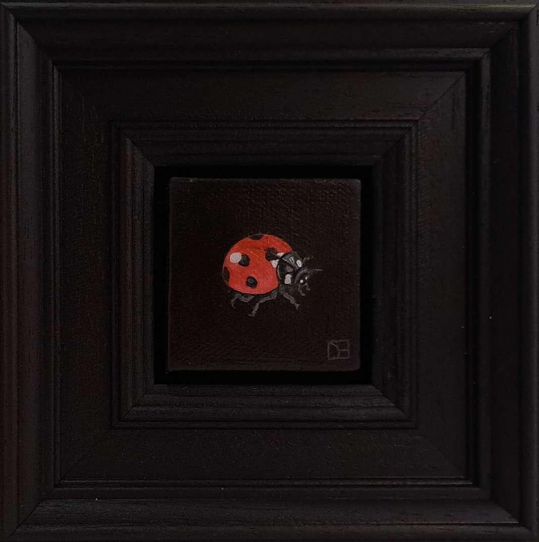 Still-Life Painting di Dani Humberstone - Coccinella Pocket Painting 7, quadro originale, contemporaneo