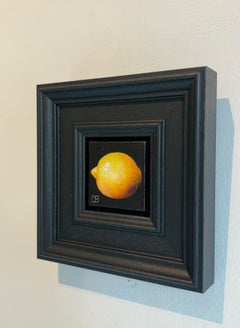 Lemon - original realism still life fruit painting - contemporary art