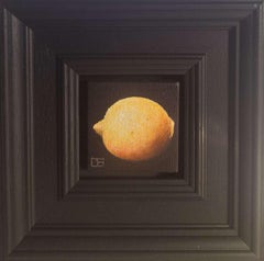 Lemon Zesty Pocket Painting, original painting, still life