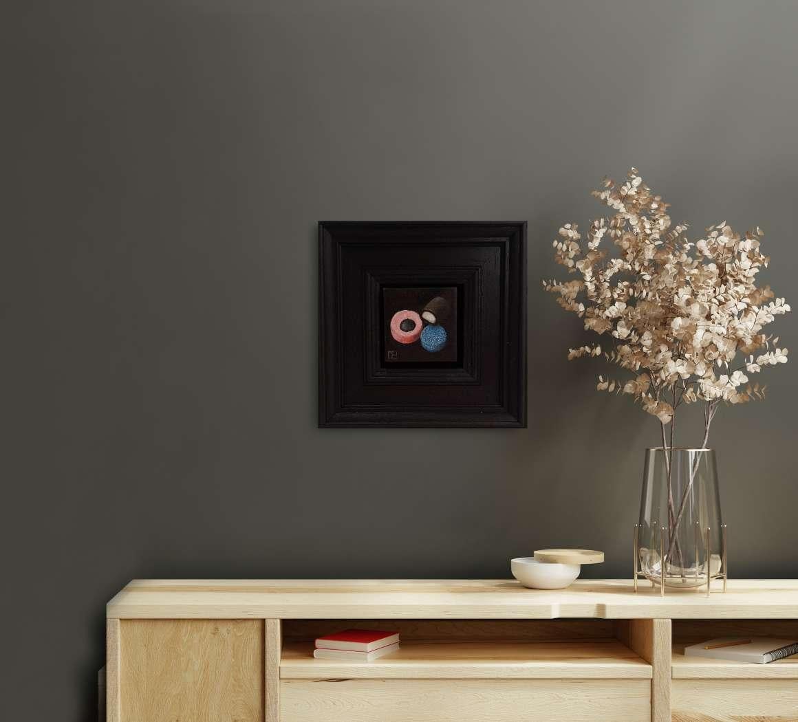 Licorice Allsorts Candy Sweets Pocket Painting, original painting, contemporary For Sale 4