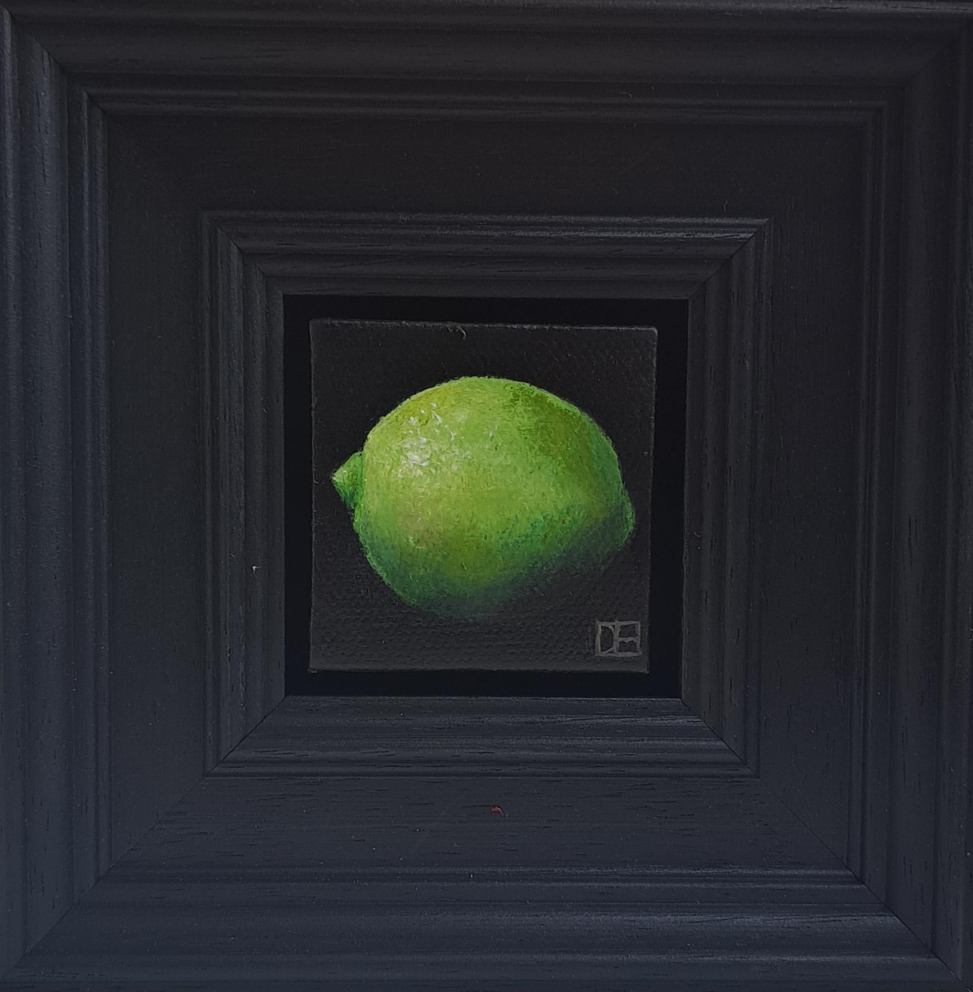 Lime - original realism still life fruit - contemporary art