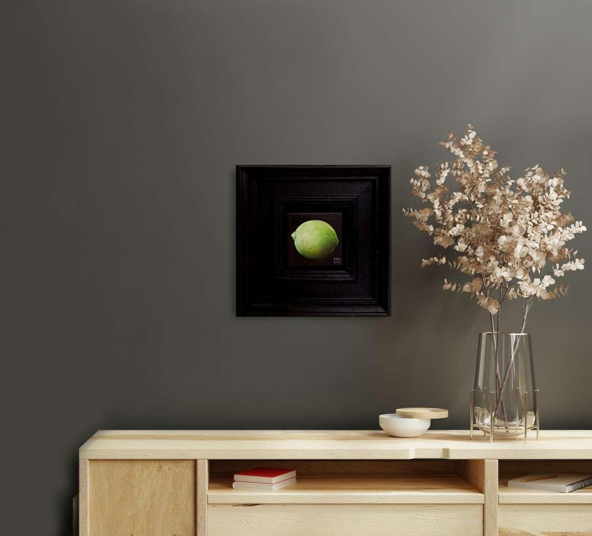 Lime Pocket Painting 2, peinture originale, contemporaine en vente 1