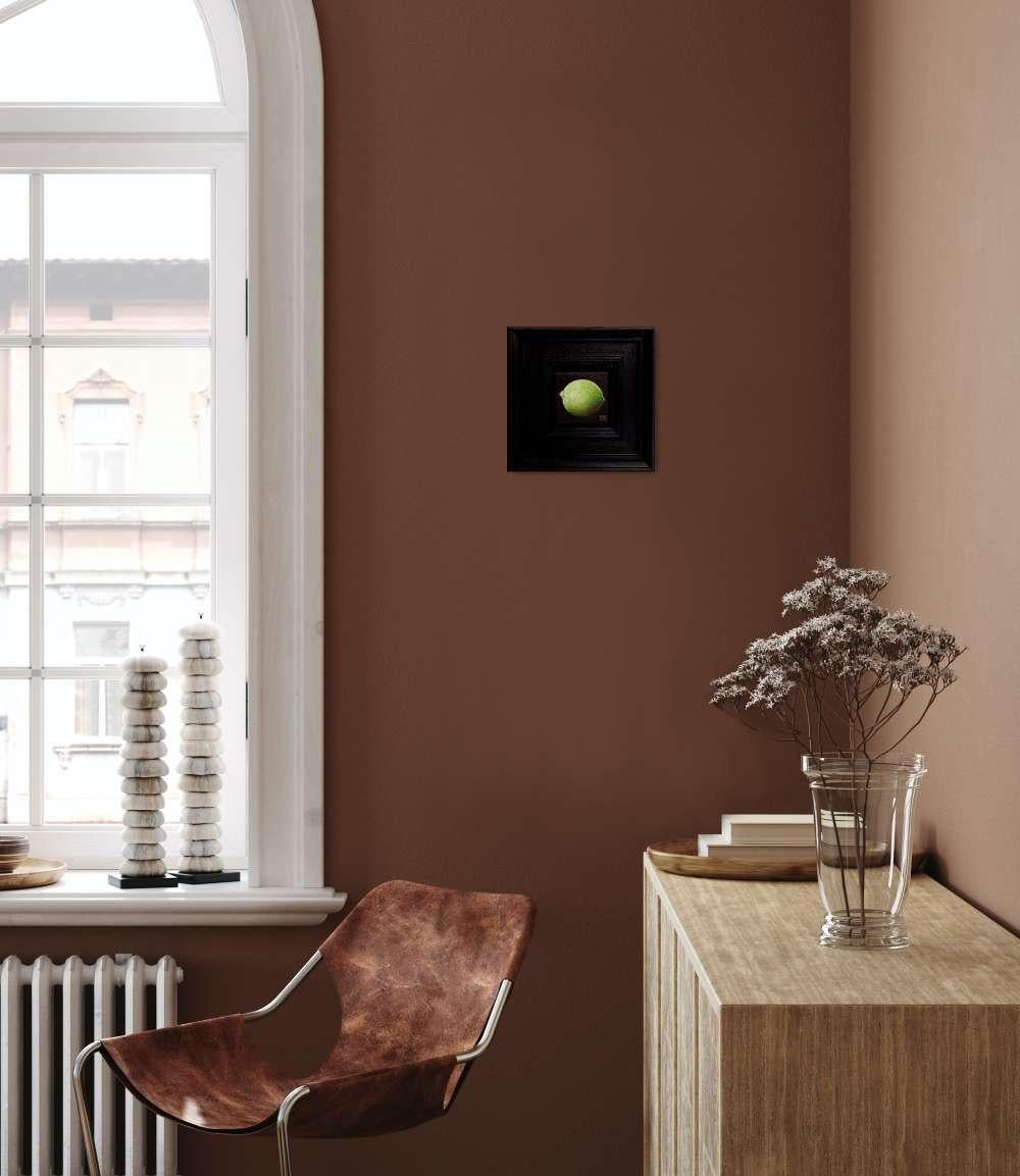 Lime Pocket Painting 2, peinture originale, contemporaine en vente 3