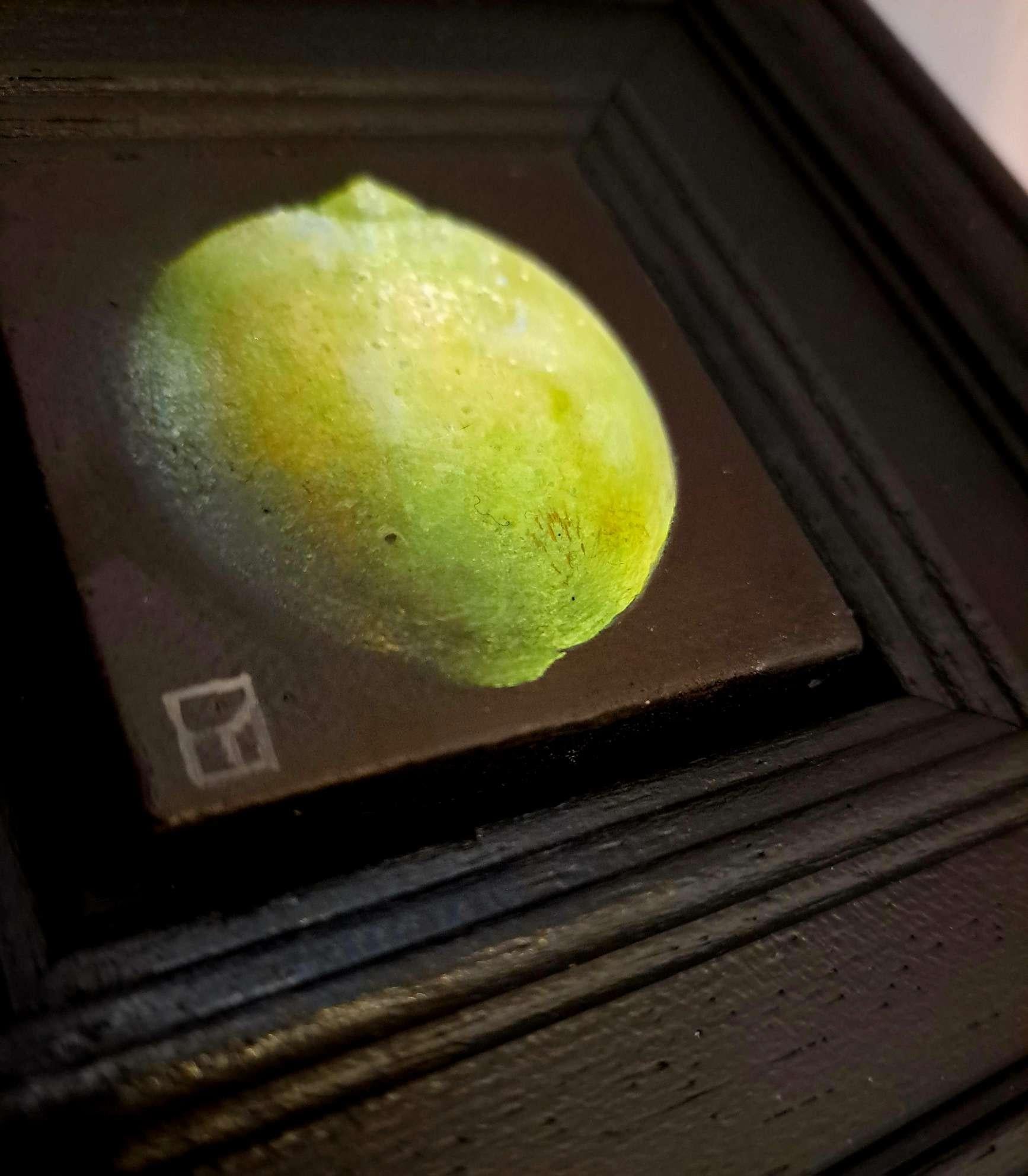 Lime Pocket Painting 2, peinture originale, contemporaine en vente 7