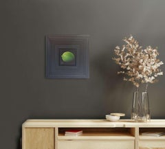 Lime Pocket Painting 4c, original painting, still-life, nature