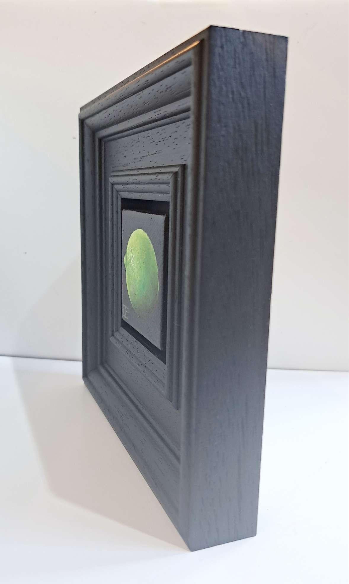 Lime Pocket Painting 4c, quadro originale, natura morta, Nature in vendita 4