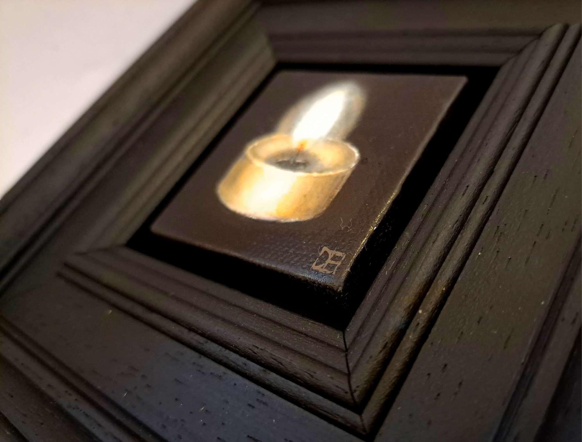 Serie Bolsillo Luz Nocturna, pintura original, contemporáneo, bodegón en venta 3