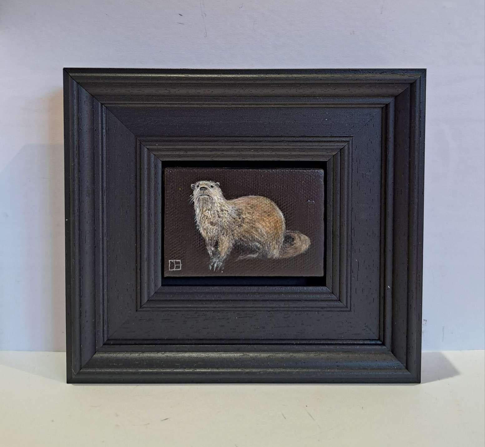 Otter Pocket Painting c, original painting, still-life For Sale 5