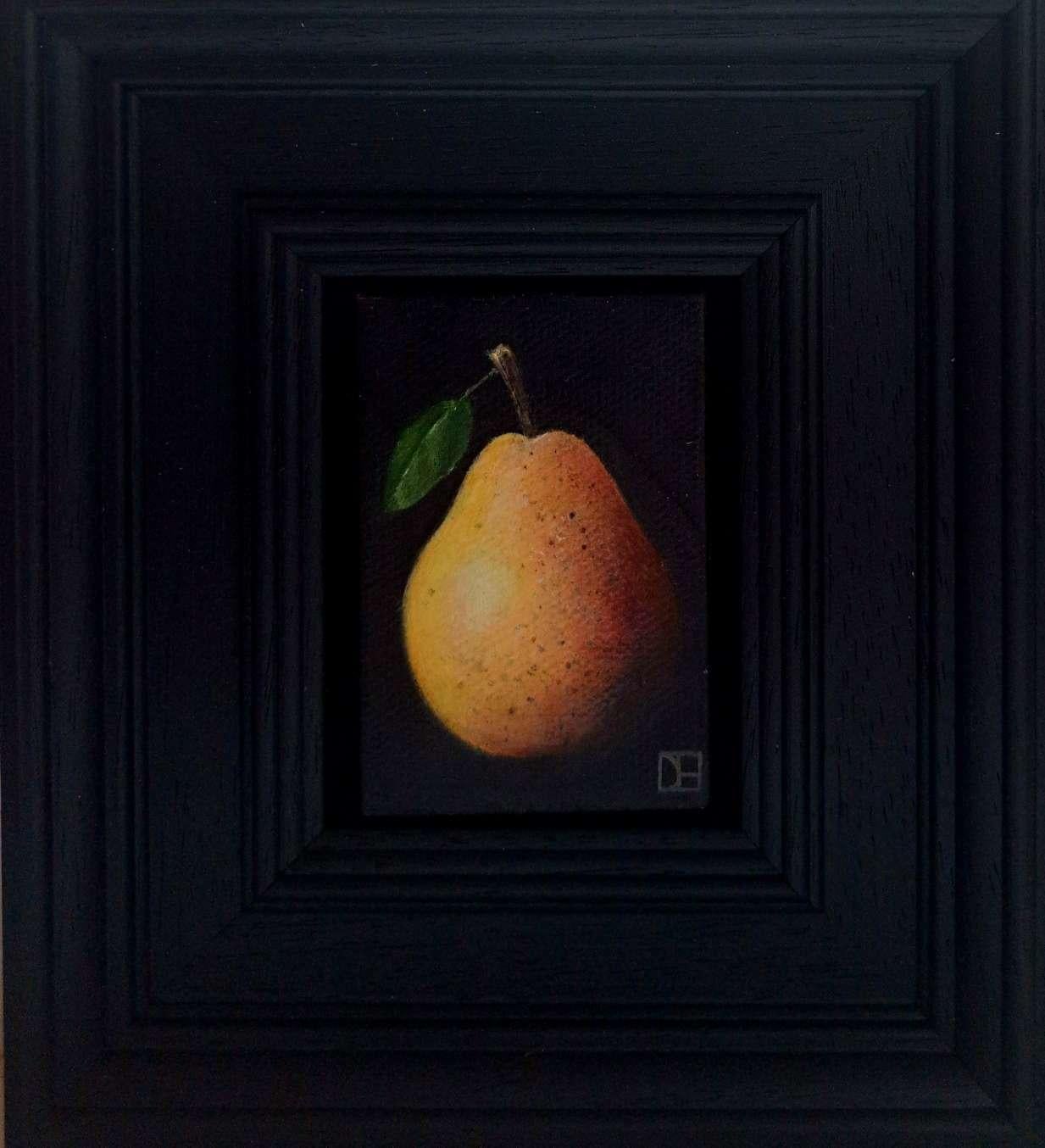 „Pear Ochre Blush Pocket Painting 222“, Originalgemälde