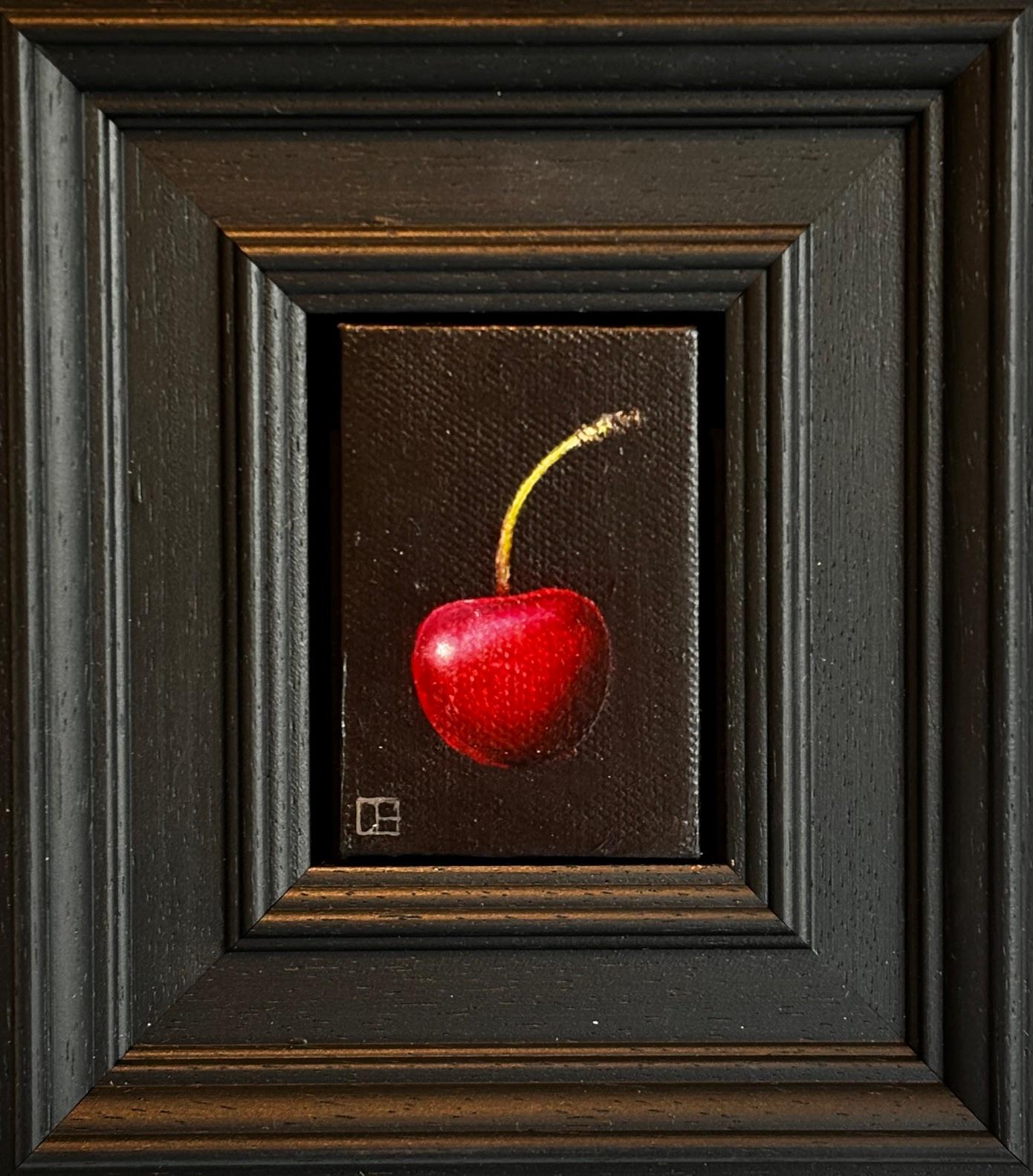 Cerise cueillie - réalisme original nature morte fruitée - art contemporain