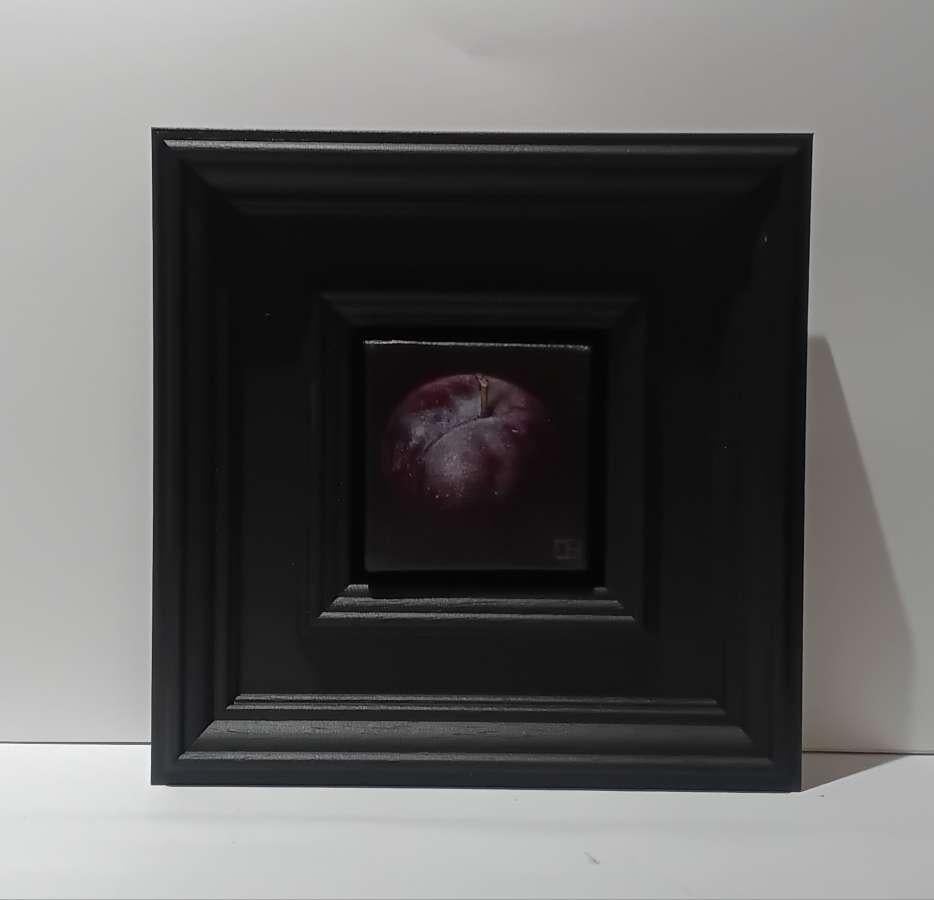 Plum Juicy Purple Pocket Painting , original painting, contemporary For Sale 4