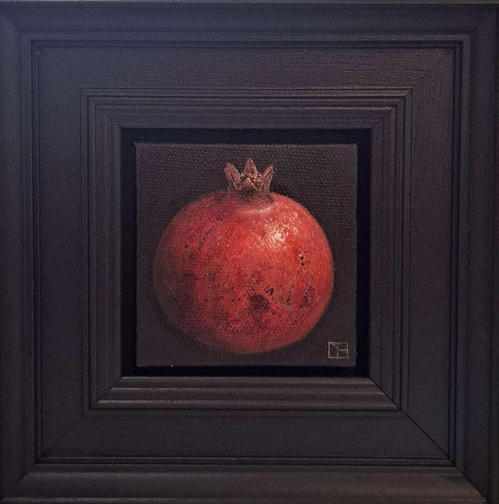 Pocket Barok Granada Roja, Pintura Original, Arte Frutal, Realista 4