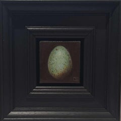 Used Pocket Blackbird's Egg 3 (c), Original Painting, Egg, Realism