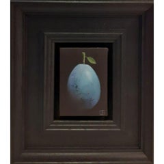 Pocket Blue Damson, Dani Humberstone, Oil painting, still life art, original art