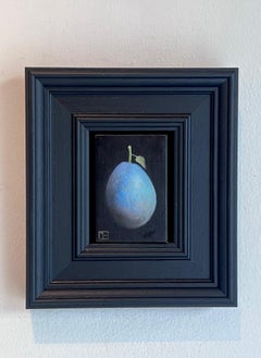 Pocket Blue Damson - original realism still life fruit - contemporary art