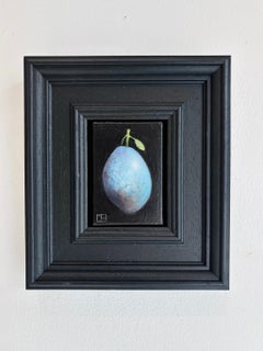 Damson Azul de Bolsillo - realismo original naturaleza muerta fruta - arte contemporáneo