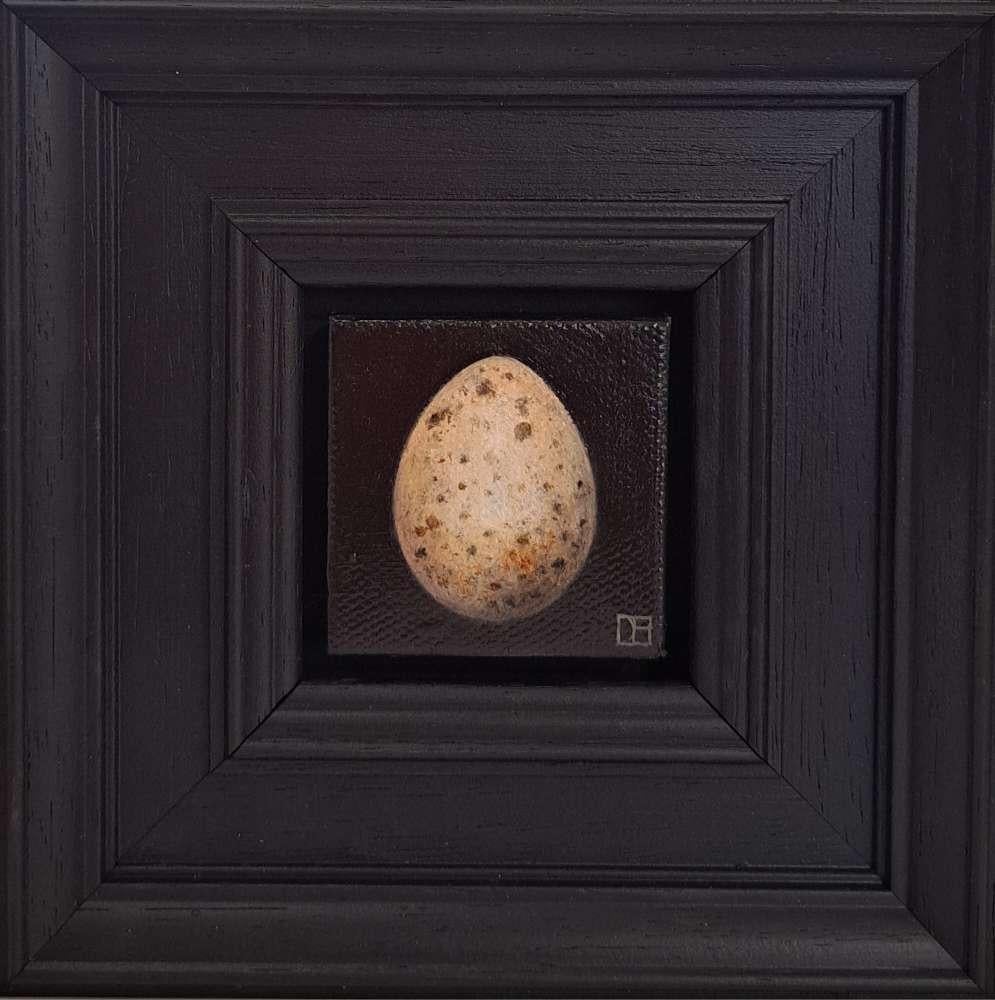 Dani Humberstone Landscape Painting - Pocket Blue Tit's Egg, Original Painting, Egg , Nature, Still life