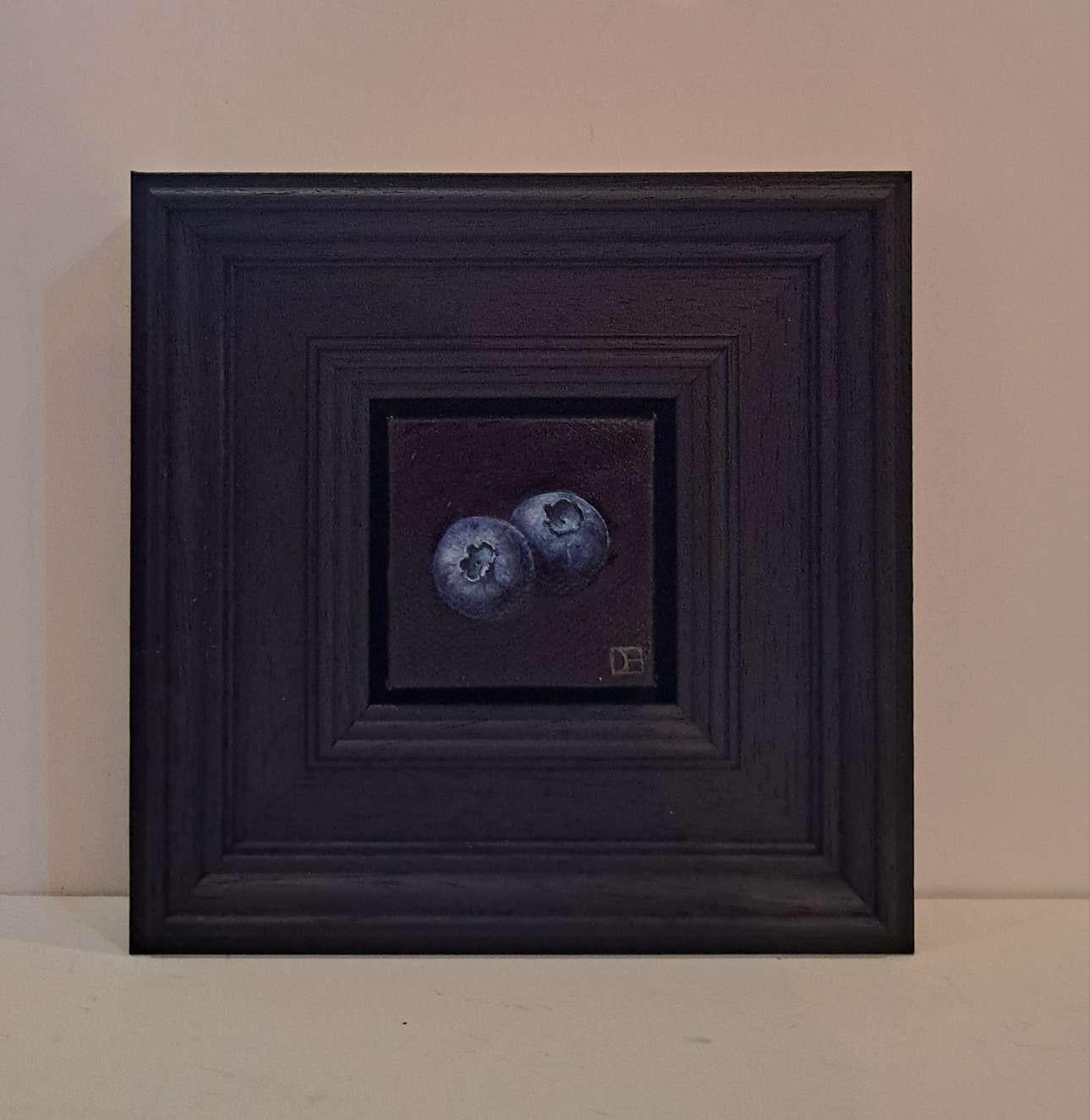 Arándanos de bolsillo nº 2, Pintura original, Arte frutal, Realista, Arándanos 4