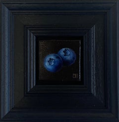 Pocket Blueberries 2023, Original Painting, Blueberries, Still Life, Food Art 
