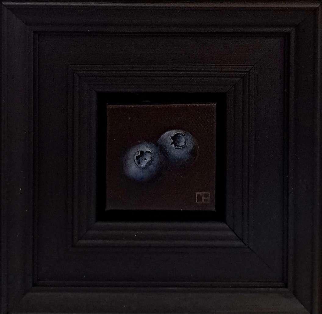Still-Life Painting di Dani Humberstone - Mirtilli tascabili c, Pittura originale, Natura morta, Arte della frutta