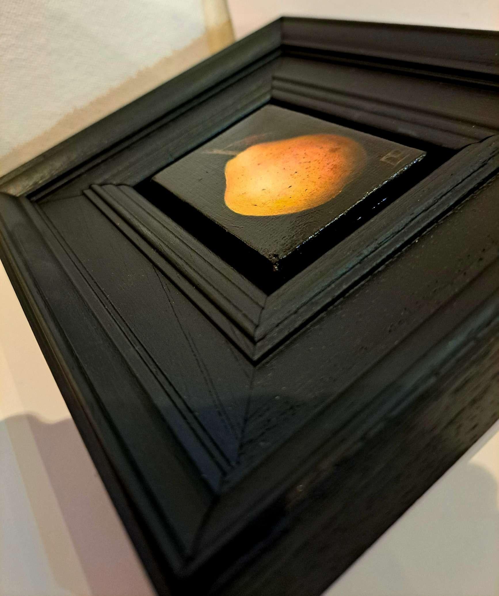 Pocket Blush Pear [2024], Baroque Still Life Painting, Small art, Fruit art 1