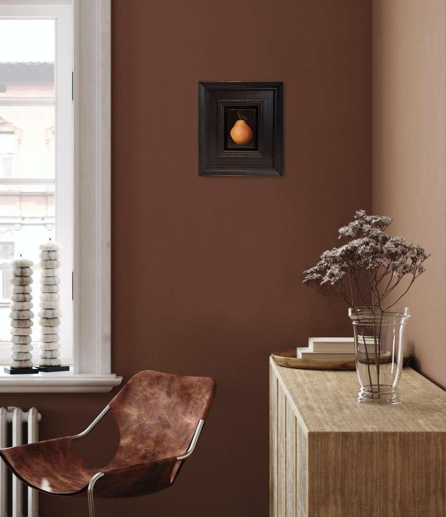 Pocket Blush Pear [2024], Baroque Still Life Painting, Small art, Fruit art 3