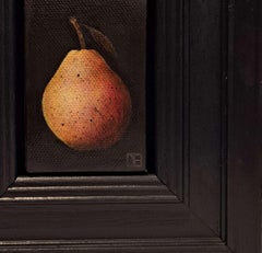 Pocket Blush Pear 3 c, Original Painting, Fruit Art, Realism