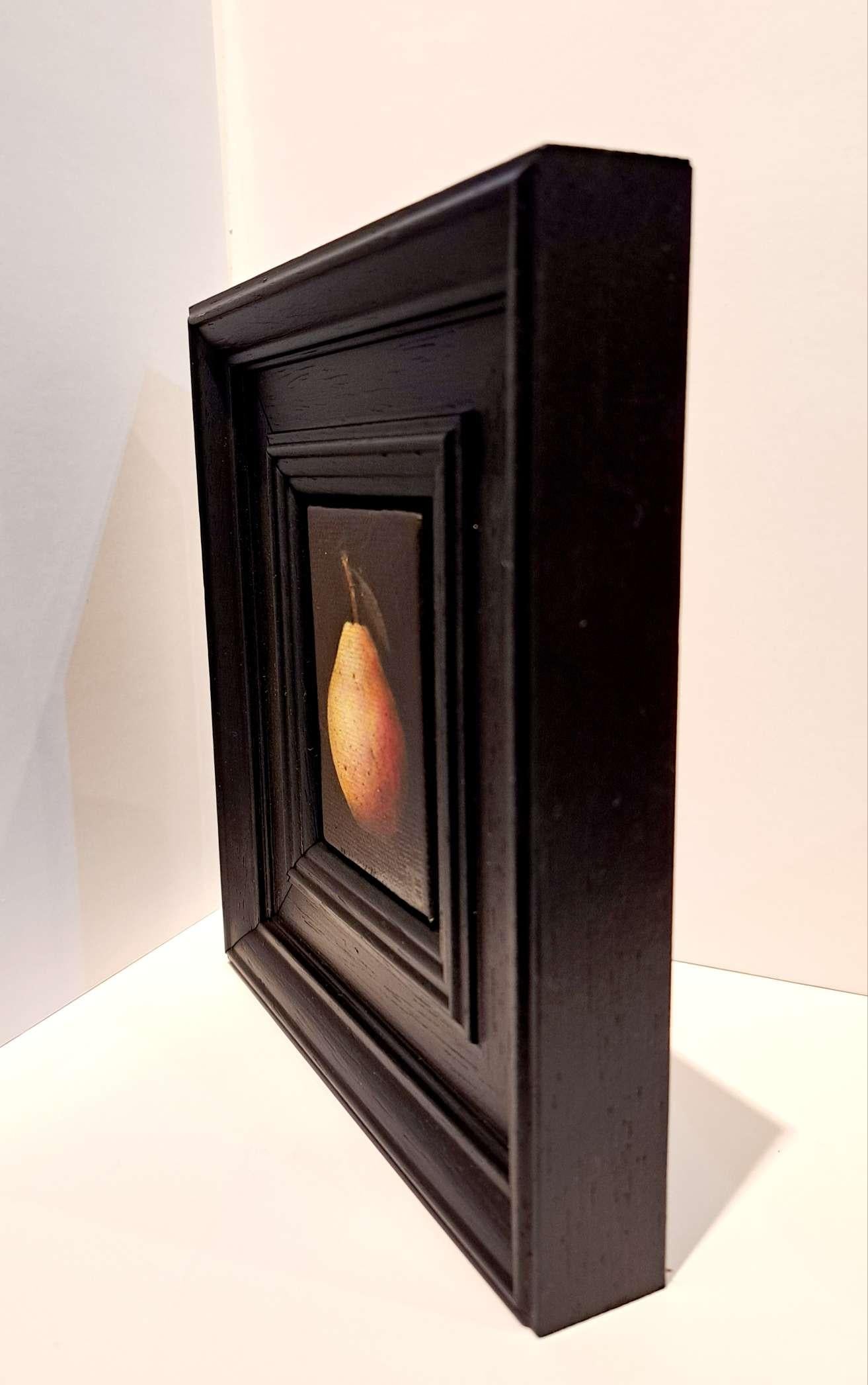 Pocket Blush Pear 3 c, Original Painting, Fruit Art, Realism  For Sale 2