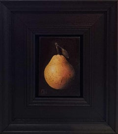 Pochette poire n° 3, peinture originale, Fruit Art, réaliste