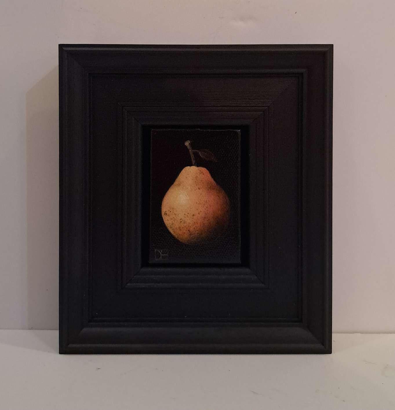 Pocket Blush Pear c, Pintura Original, Arte Frutal, arte pera - Painting de Dani Humberstone