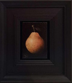 Pocket Blush Pear c, Pintura Original, Arte Frutal, arte pera