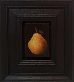 Pocket Blush Pear (Magenta) [2024], Baroque painting, Small art, affordable art