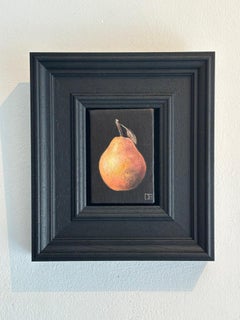 Pocket Blush Pear - original realism still life fruit - contemporary art