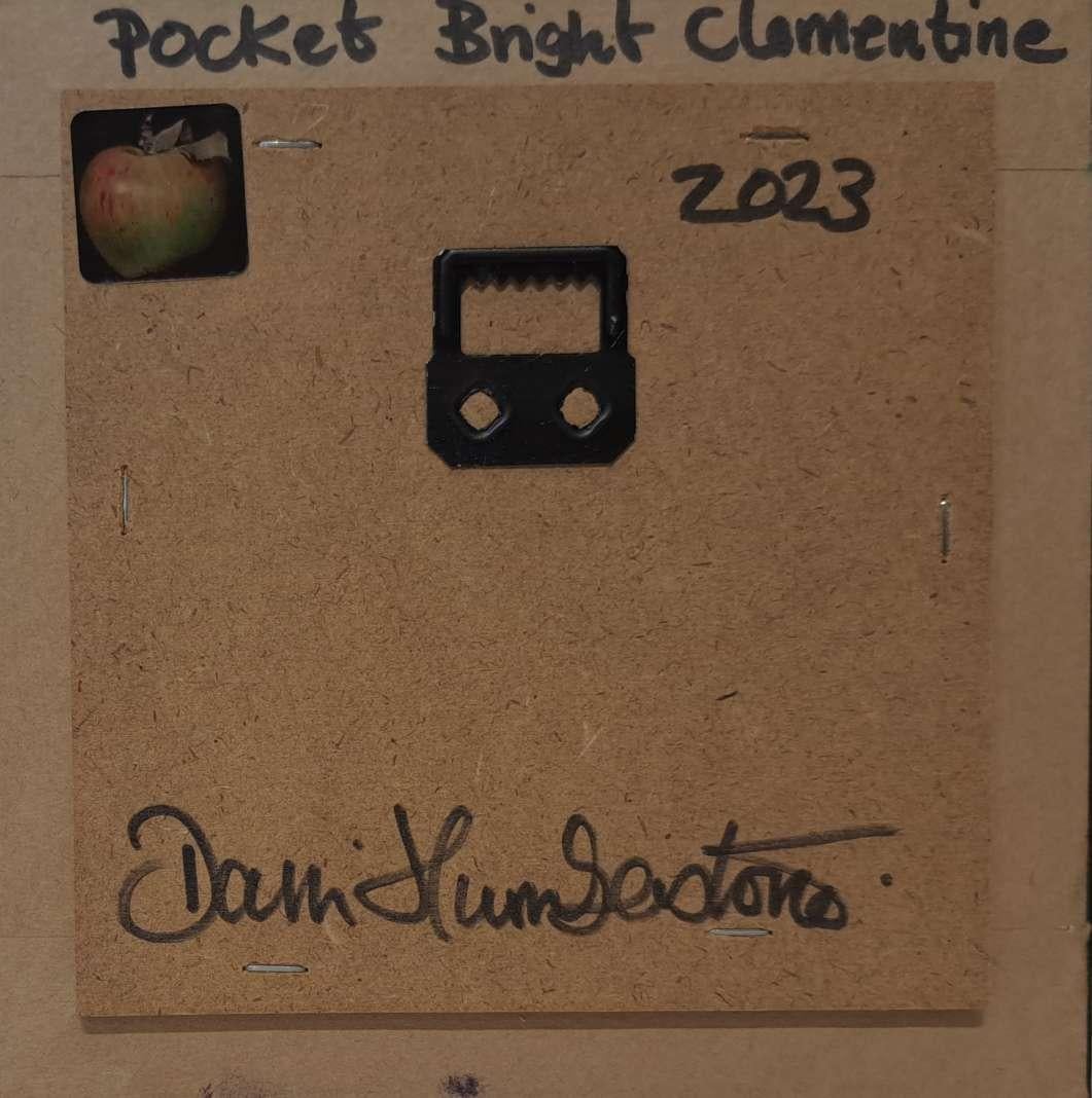 Pocket Bright Clementine, orignal still-life painting, food art 1