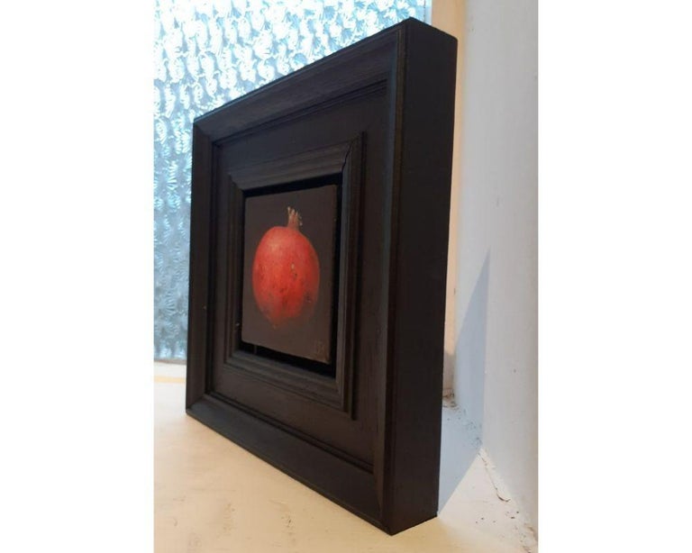Pocket Bright Red Pomegranate Oil on Canvas Painting by Dani Humberstone, 2022 3
