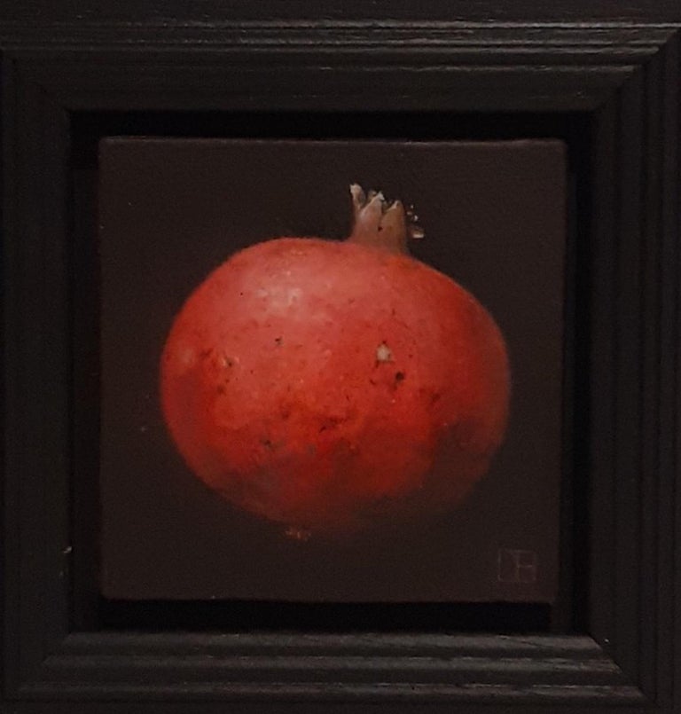 Pocket Bright Red Pomegranate Oil on Canvas Painting by Dani Humberstone, 2022 5