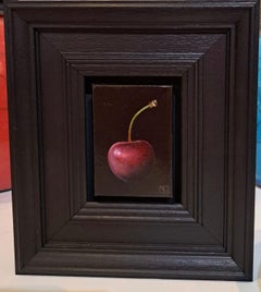 Pocket Cherry [2024], Baroque painting, Small art, affordable art