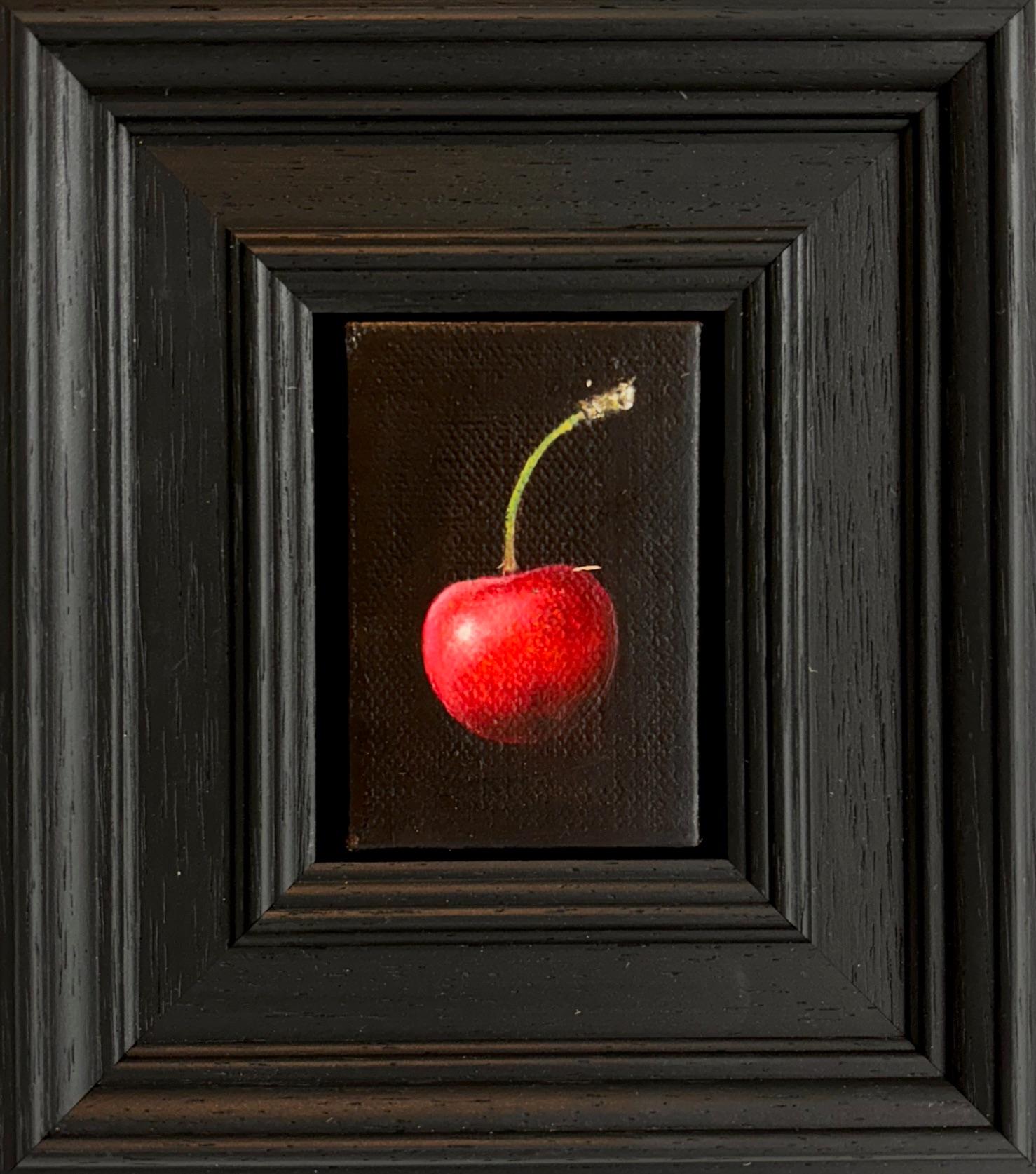 Pocket Cherry - Original Realismus Stillleben Obst - zeitgenössische Kunst