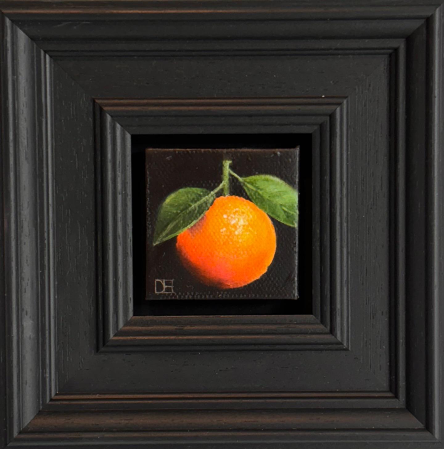 Pocket Clementine - Original Realismus Stillleben Obst - zeitgenössische Kunst