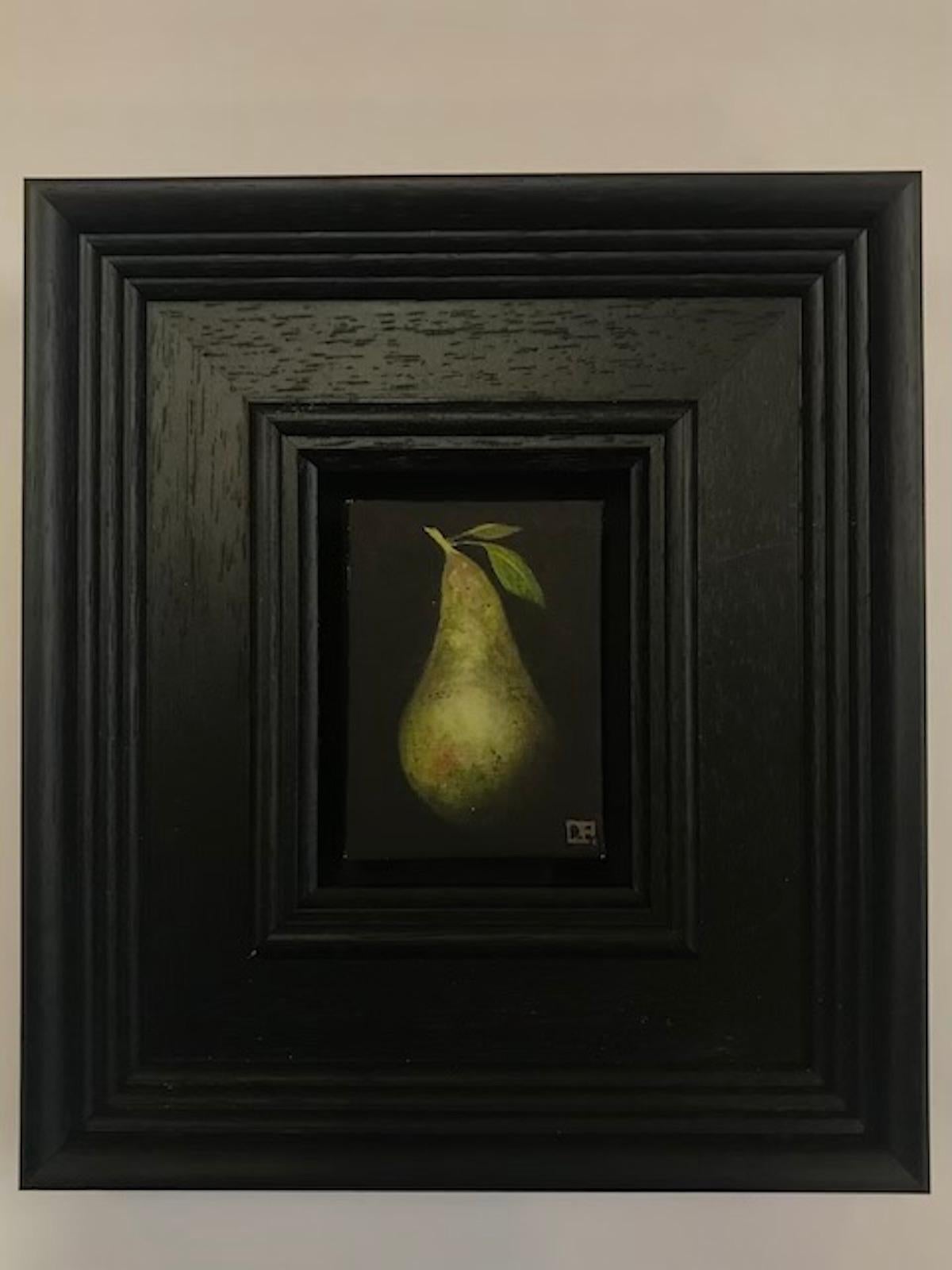 Pocket Conference Pear - Photorealist Painting by Dani Humberstone