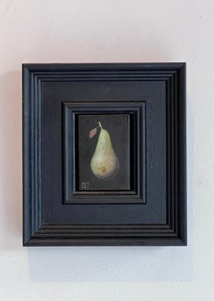 Pocket Conference Pear - original realism still life fruit - contemporary art