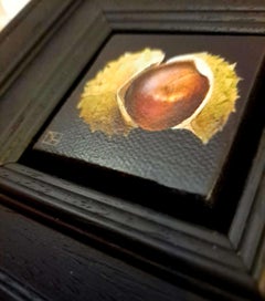 Pocket Conker y Shell 2 c, Pintura original, Realista, Arte otoñal