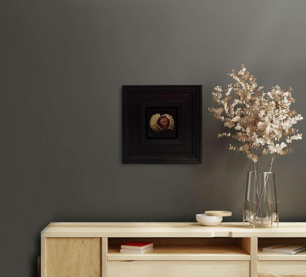 Pocket Conker y Shell 2 c, Pintura original, Realista, Arte otoñal en venta 5