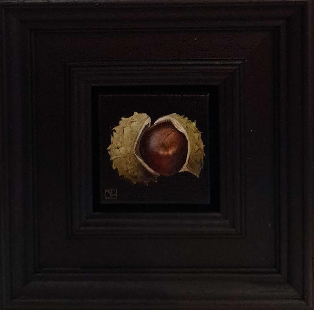 Pocket Conker e Shell 2 c, Pittura originale, Realista, Arte autunnale