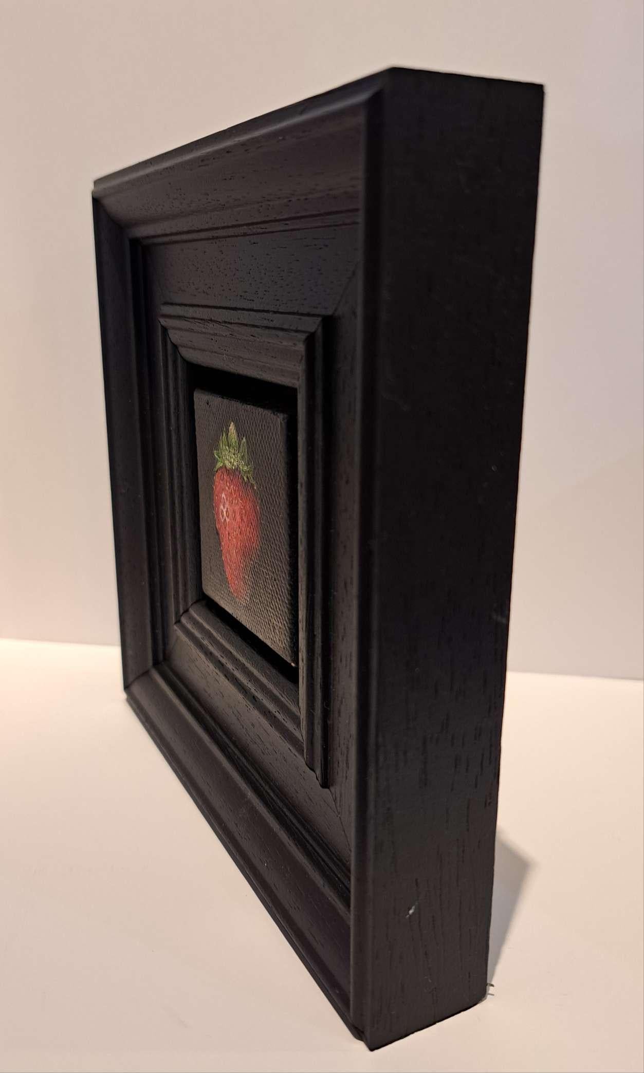 Pocket Crimson Strawberry 2 c, Original Painting, Fruit Art, Realism  For Sale 4