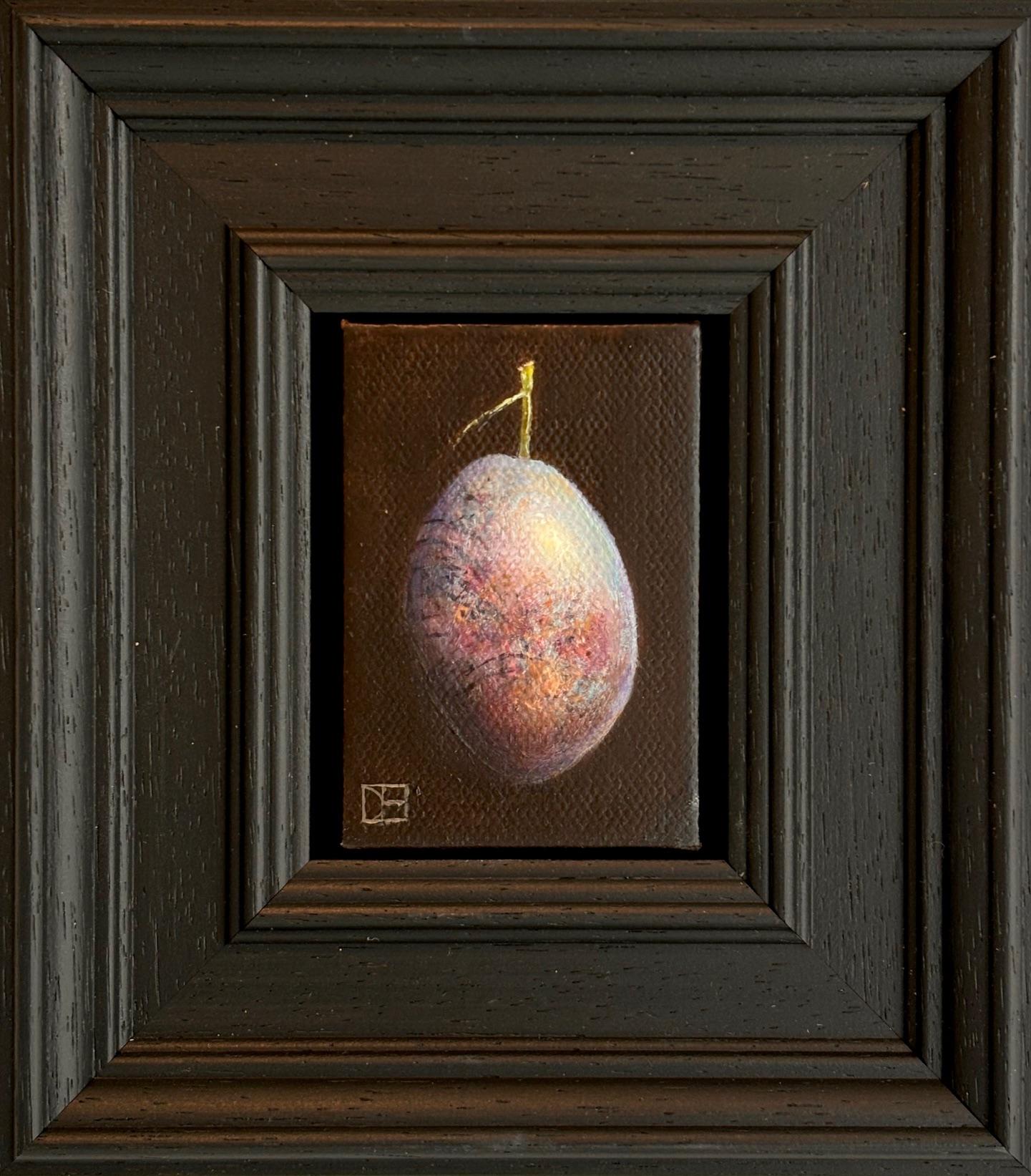 Pocket Damson - Original Realismus Stillleben Obst - zeitgenössische Kunst